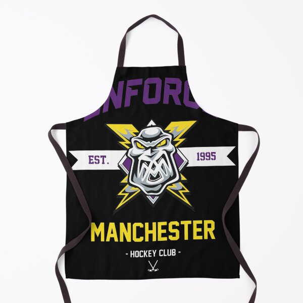 Item preview, Enforce Manchester Hockey Club Retro Mascot designed and sold by ChemiCrocheting.