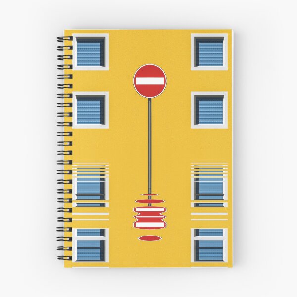 Item preview, No-entry sign with square windows and yellow walls designed and sold by mister-john.