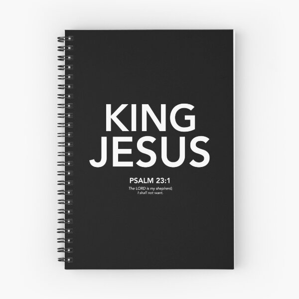 Item preview, English - King Jesus Psalm 23:1 White Text designed and sold by Believe-Jesus.