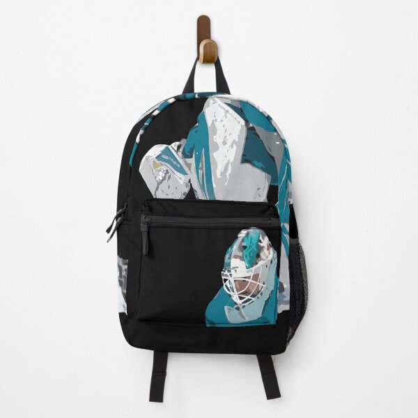 Item preview, Teal Ice Hockey Goaltender Number 30 Art designed and sold by ChemiCrocheting.