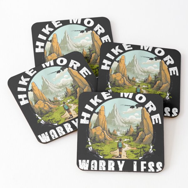 Item preview, Hike More Worry Less Mountain Adventure designed and sold by Manningh7.