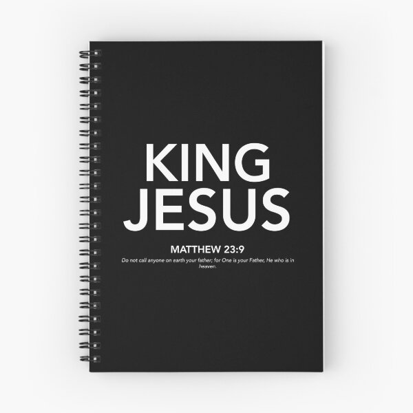 Item preview, English - King Jesus Matthew 23:9 White Text designed and sold by Believe-Jesus.