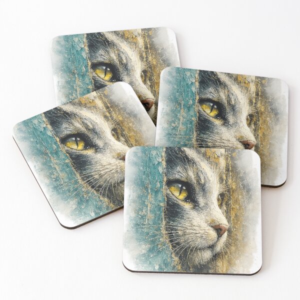 Item preview, Mystical Watercolor Cat Portrait designed and sold by GRFORA.