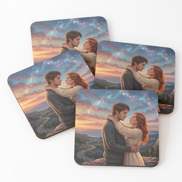 Item preview, Celestial Romance - Couple embraced under the stars designed and sold by NeyhineAngelionShop.