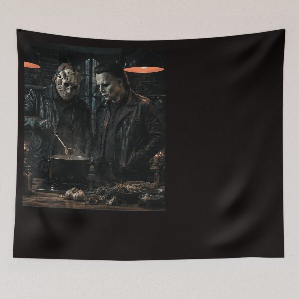 Item preview, Michael Myers Tshirts Horror Movie Michael And Jason Baking Halloween Humor designed and sold by Hydlaaksmndriss.