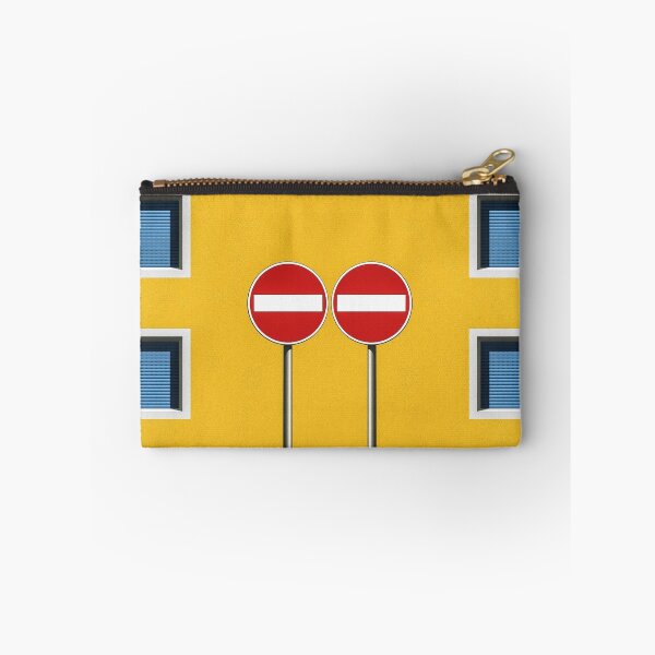 Item preview, Twin No-entry sign with square windows and yellow walls designed and sold by mister-john.