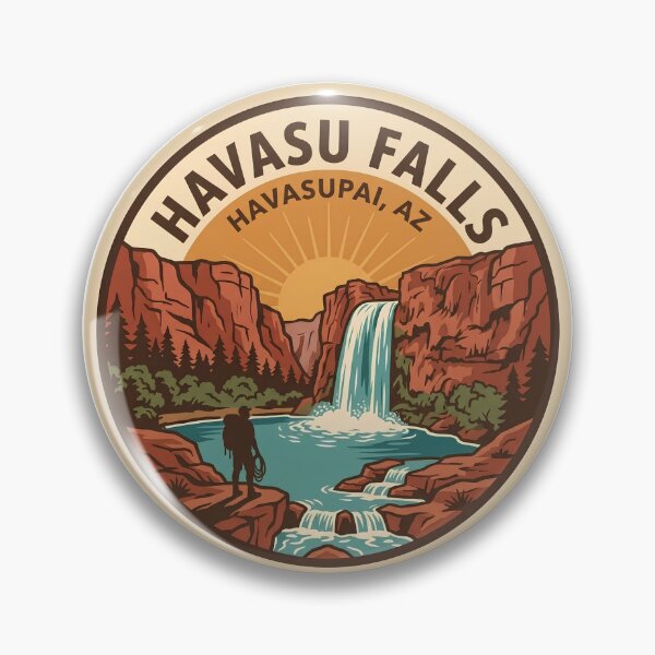 Item preview, Havasu Falls Havasupai Arizona Turquoise Waterfall Hike designed and sold by LittleArij.