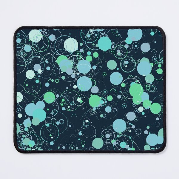 Item preview, Abstract Teal and Mint Floating Circles Pattern designed and sold by GraphyLab.