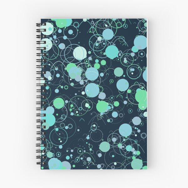 Item preview, Abstract Teal and Mint Floating Circles Pattern designed and sold by GraphyLab.