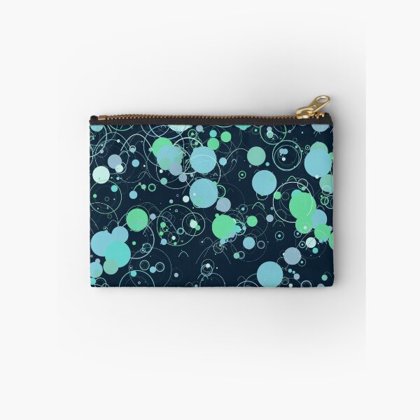 Item preview, Abstract Teal and Mint Floating Circles Pattern designed and sold by GraphyLab.