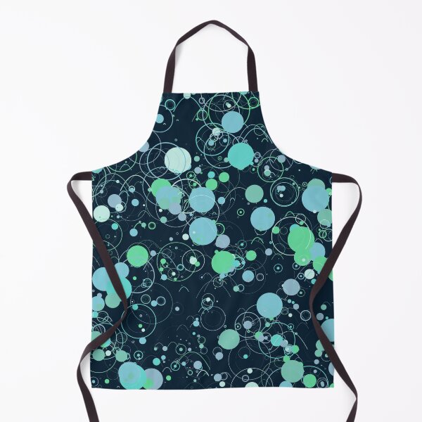 Item preview, Abstract Teal and Mint Floating Circles Pattern designed and sold by GraphyLab.