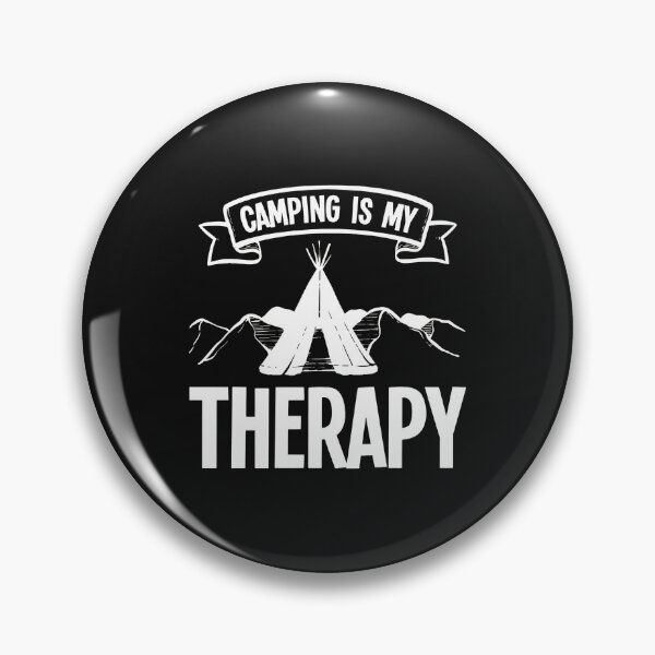Item preview, Camping Is My Therapy Teepee Mountains Retro designed and sold by Manningh7.