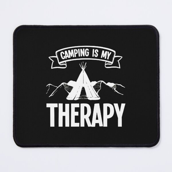 Item preview, Camping Is My Therapy Teepee Mountains Retro designed and sold by Manningh7.