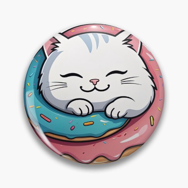 Item preview, Cute Cat Donut Kawaii Cartoon T-Shirt designed and sold by designerbhai009.