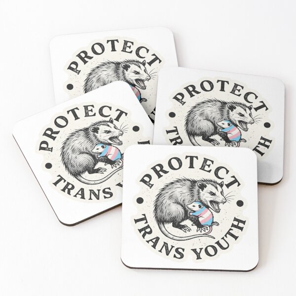 Item preview, Protect Trans Youth Vintage Opossum Transgender Pride designed and sold by raedattia.