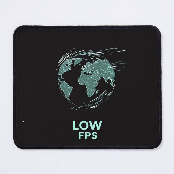 Item preview, Low FPS Reality Art - Minimalist Gaming Humor designed and sold by STATIC SOUL.