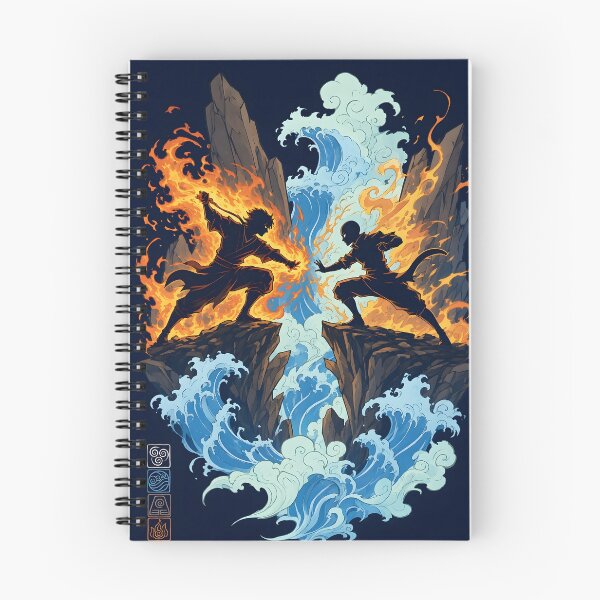 Item preview, Master of All Elements - Japanese Wave and Flame Art designed and sold by maltsdigging1b.