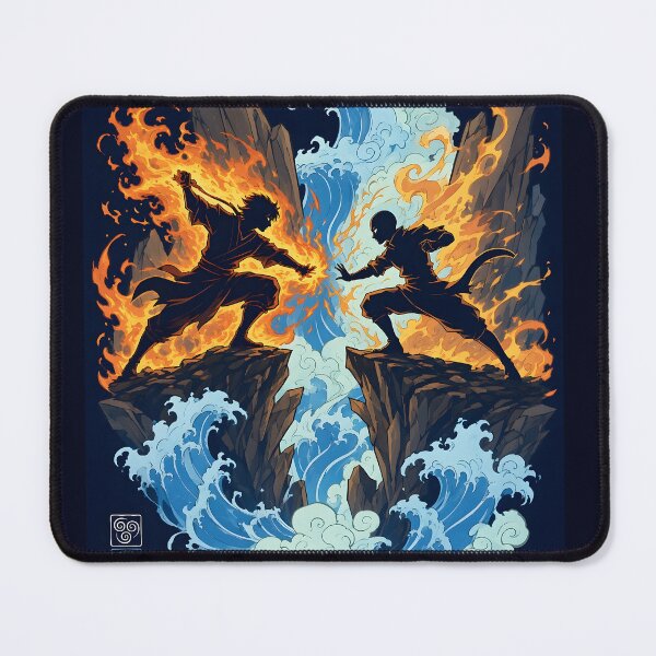 Item preview, Master of All Elements - Japanese Wave and Flame Art designed and sold by maltsdigging1b.