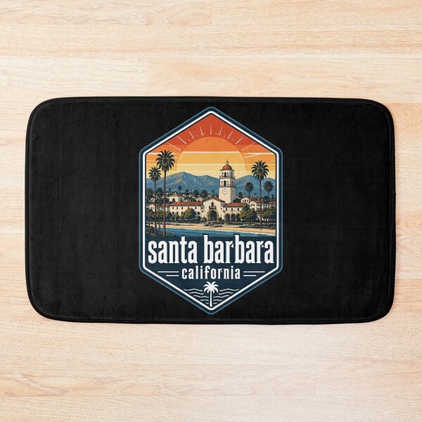 Item preview, Santa Barbara California Retro USA Travel designed and sold by TomFrontierArt.