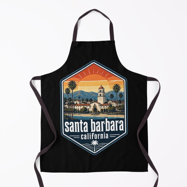 Item preview, Santa Barbara California Retro USA Travel designed and sold by TomFrontierArt.