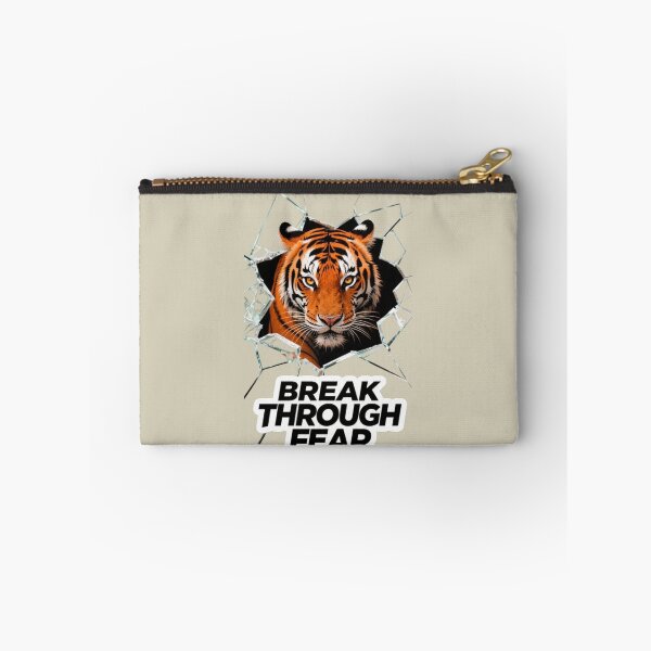 Item preview, Break Through Fear Tiger Shattered Glass Motivational Art designed and sold by carestazafeli.