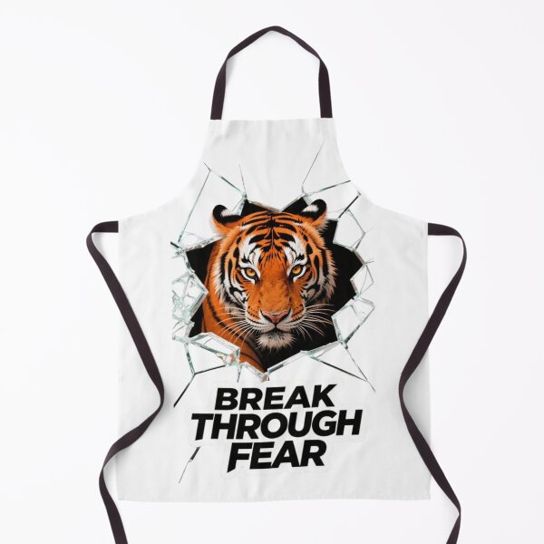 Item preview, Break Through Fear Tiger Shattered Glass Motivational Art designed and sold by carestazafeli.