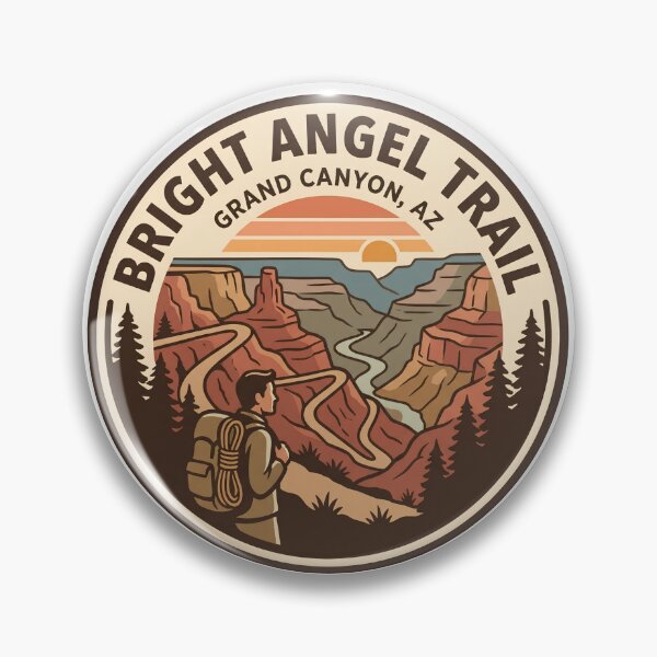 Item preview, Bright Angel Trail Grand Canyon Arizona Hiker View designed and sold by LittleArij.
