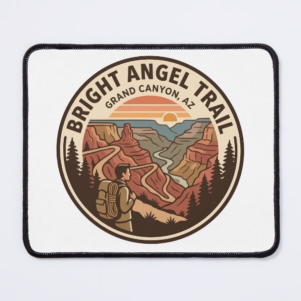 Item preview, Bright Angel Trail Grand Canyon Arizona Hiker View designed and sold by LittleArij.