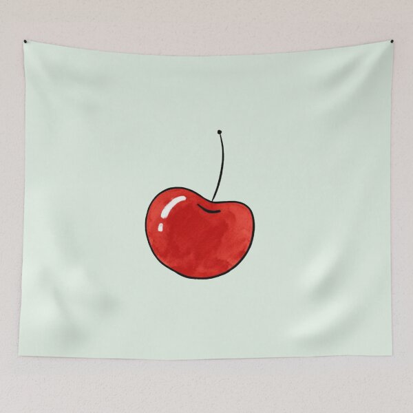 Item preview, Kitsch Cherry Watercolor Illustration For Journaling designed and sold by bosamji.