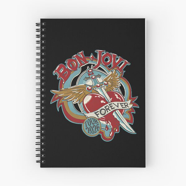 Item preview, Bon Jovi Forever Tour 2026 Dagger Heart Retro Badge designed and sold by Henri5Lindgren.