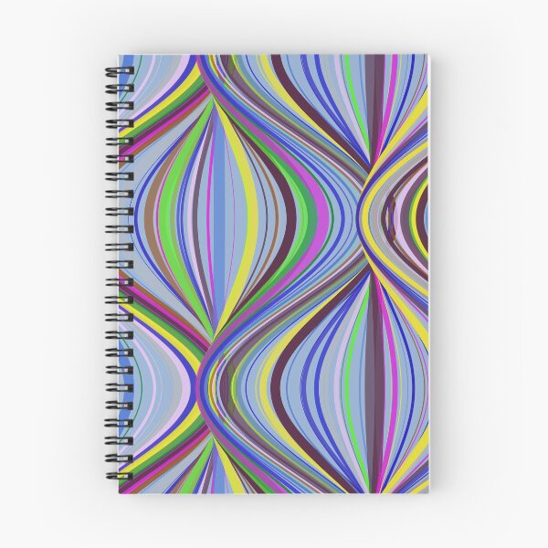 Item preview, Vibrant Multicolor Retro Wavy Ribbon Pattern designed and sold by GraphyLab.