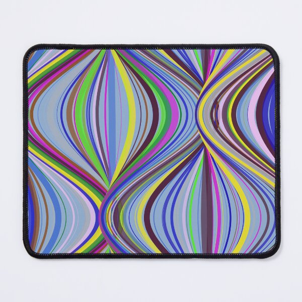 Item preview, Vibrant Multicolor Retro Wavy Ribbon Pattern designed and sold by GraphyLab.