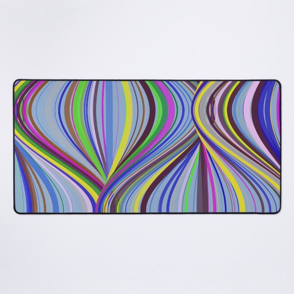 Item preview, Vibrant Multicolor Retro Wavy Ribbon Pattern designed and sold by GraphyLab.