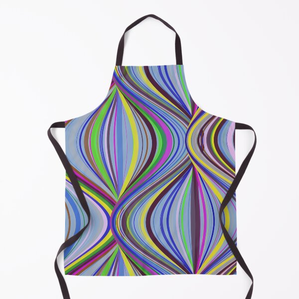 Item preview, Vibrant Multicolor Retro Wavy Ribbon Pattern designed and sold by GraphyLab.