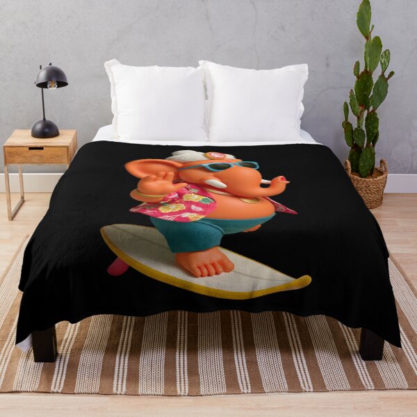 Item preview, Cool Skateboarding Elephant Hawaiian Shirt Orange Red 3D Pop Art designed and sold by PANNARUK THAILAND.