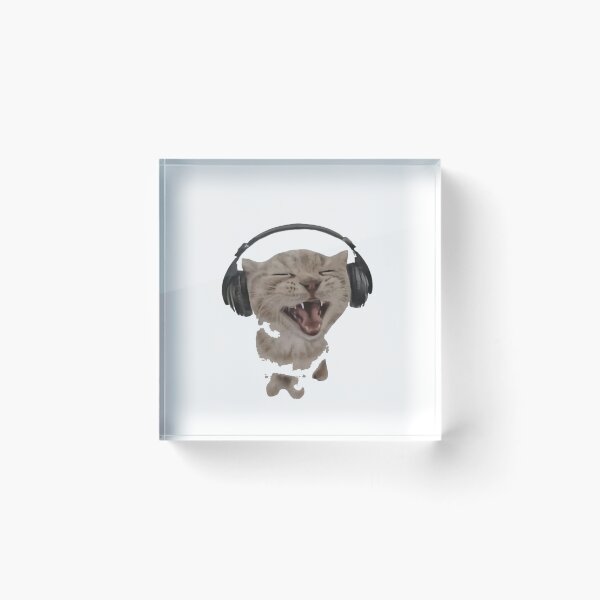 Item preview, Y2K Headphones Cat | Funny Singing Kitten 90s Retro Meme designed and sold by Gbriel3.