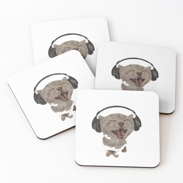 Item preview, Y2K Headphones Cat | Funny Singing Kitten 90s Retro Meme designed and sold by Gbriel3.