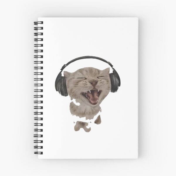 Item preview, Y2K Headphones Cat | Funny Singing Kitten 90s Retro Meme designed and sold by Gbriel3.