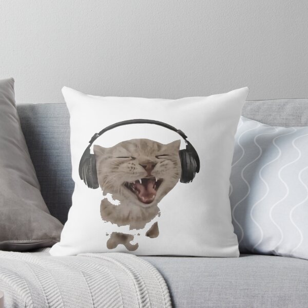 Item preview, Y2K Headphones Cat | Funny Singing Kitten 90s Retro Meme designed and sold by Gbriel3.