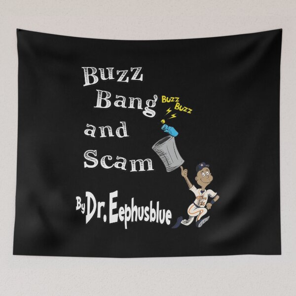 Item preview, Buzz Bang And Scam Baseball Satire designed and sold by mokopuniarts.