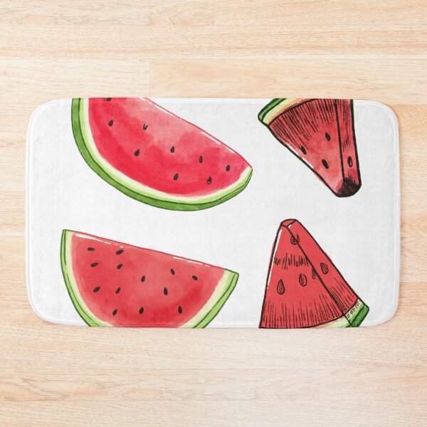 Item preview, Cottagecore Watermelon Watercolor Illustration For Kitchen designed and sold by bosamji.
