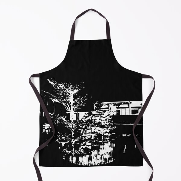 Item preview, Minimalist Black and White City Architecture Stencil Circular Graphic designed and sold by artistomake.