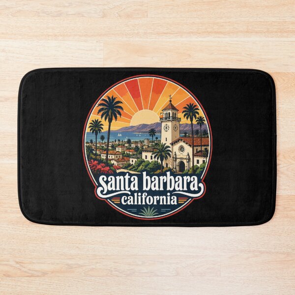 Item preview, Santa Barbara California Coast Retro USA Travel designed and sold by TomFrontierArt.