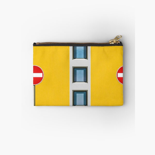Item preview, Paired No-entry sign with clustered windows and yellow walls designed and sold by mister-john.