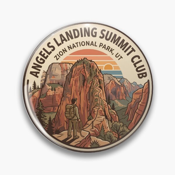 Item preview, Angels Landing Summit Club Zion National Park Utah designed and sold by LittleArij.