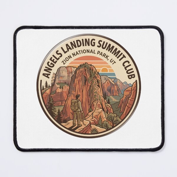 Item preview, Angels Landing Summit Club Zion National Park Utah designed and sold by LittleArij.