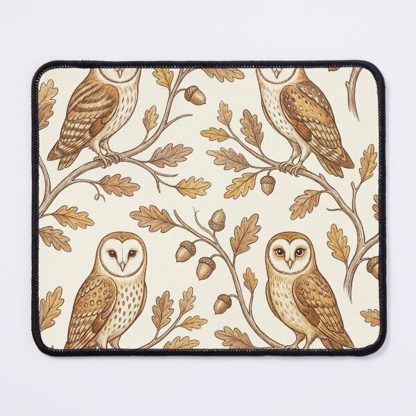 Item preview, Autumn Owls - Botanical Seamless Halloween Pattern designed and sold by inkaylindesign.
