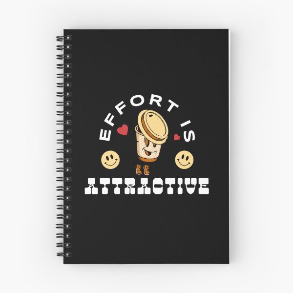 Item preview, Cute Coffee Character “Effort Is Attractive” Motivational Funny Design designed and sold by FreeArt2.