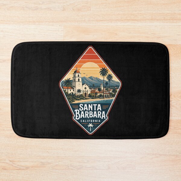 Item preview, Santa Barbara California Retro USA designed and sold by TomFrontierArt.
