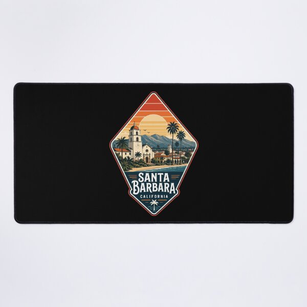 Item preview, Santa Barbara California Retro USA designed and sold by TomFrontierArt.